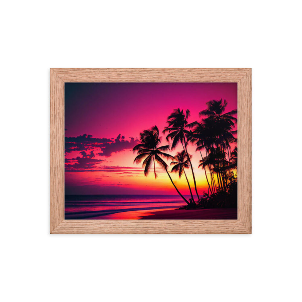 Framed poster