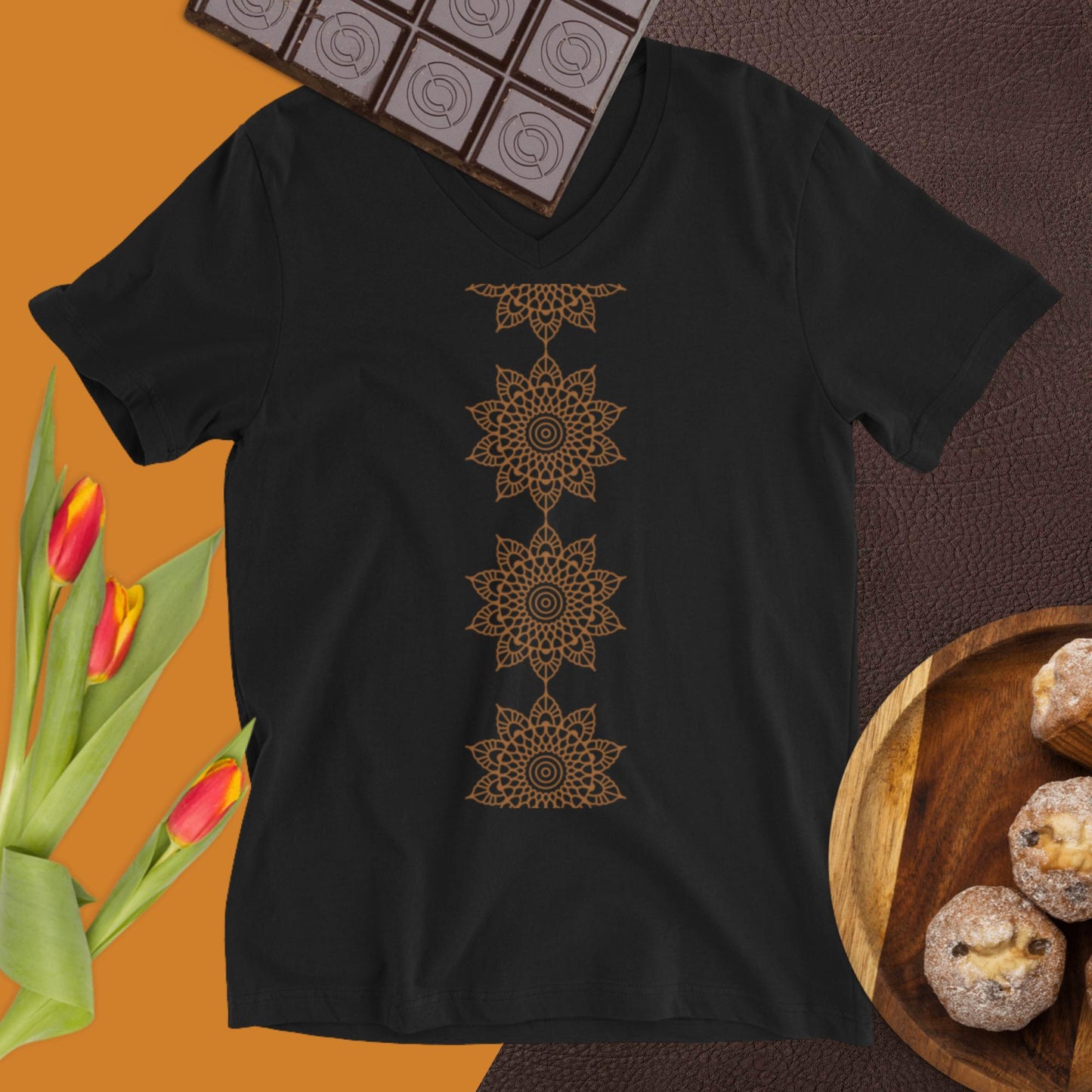 Unisex Short Sleeve V-Neck T-Shirt